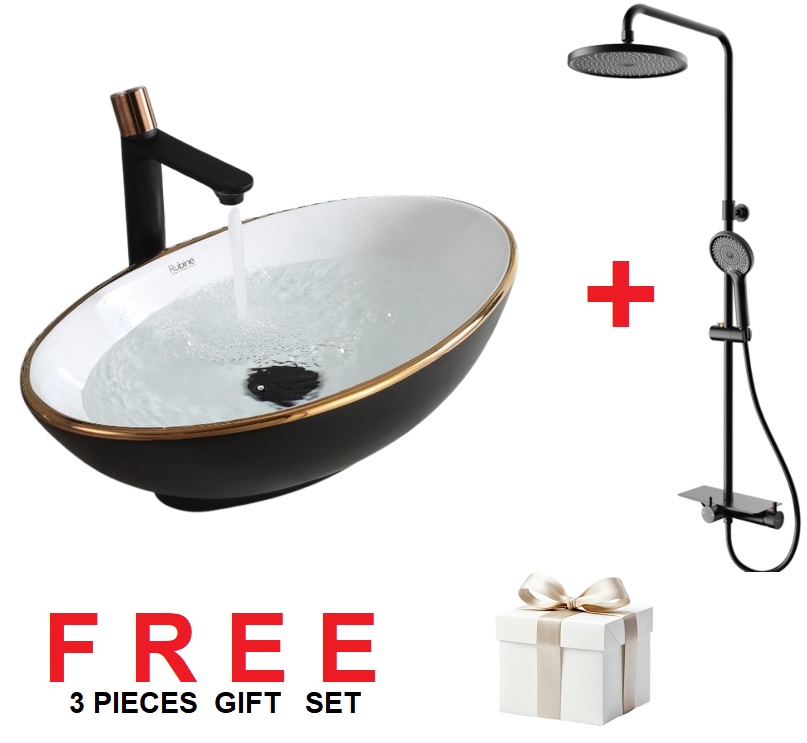 Bathroom Essential Products Year End Bundle Offer - Matt Black/Rose Gold